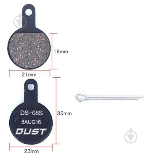 Колодки тормозные DUST DS-08S - фото 1 Колодки тормозные DUST DS-08S - фото 1