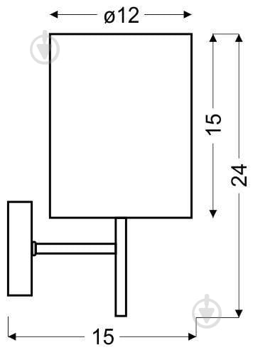 Бра Candellux YAN 1x40 Вт E14 білий/хром 21-45249 - фото 4