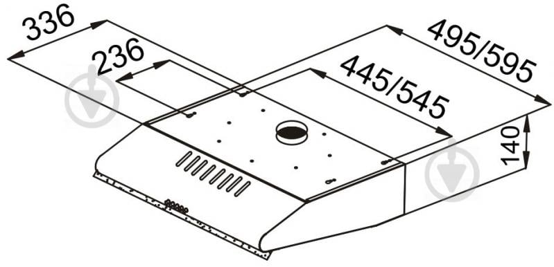 Вытяжка Pyramida WHX 60 BL - фото 2