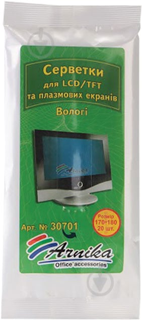 Салфетки Arnika для LCD/TFT и плазменных экранов 20шт (30701) - фото 1