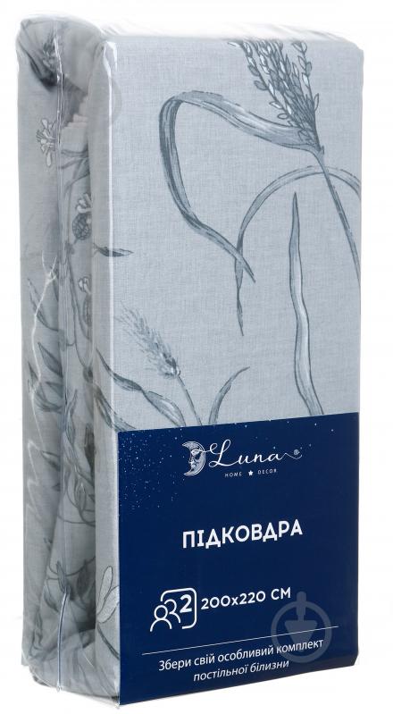 Пододеяльник Meadow 200x220 см голубой Luna - фото 3