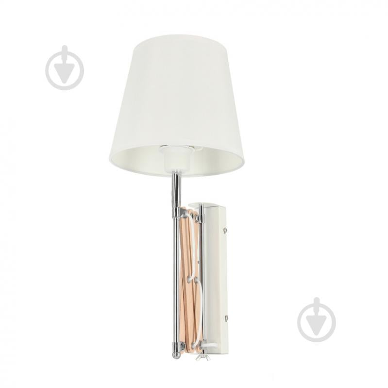 Бра Candellux Mito 1x40 Вт E27 білий/хром/бежевий 21-75437 - фото 4