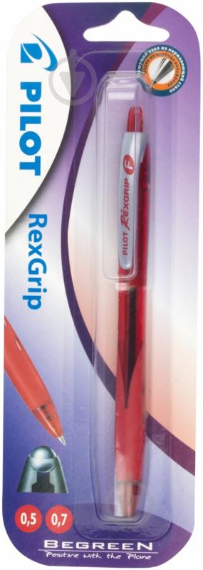 Ручка шариковая Pilot REXGRIP BPRG-10R-F-R красная - фото 2 Ручка шариковая Pilot REXGRIP BPRG-10R-F-R красная - фото 2