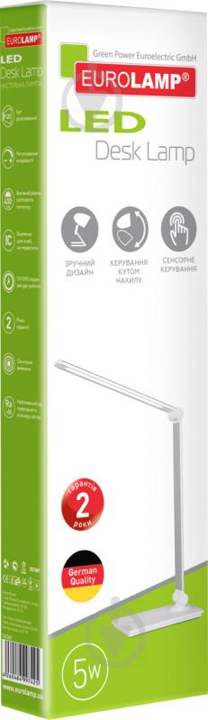 Настольная лампа офисная Eurolamp LED-TLG-3(wh) 5 Вт белый - фото 2