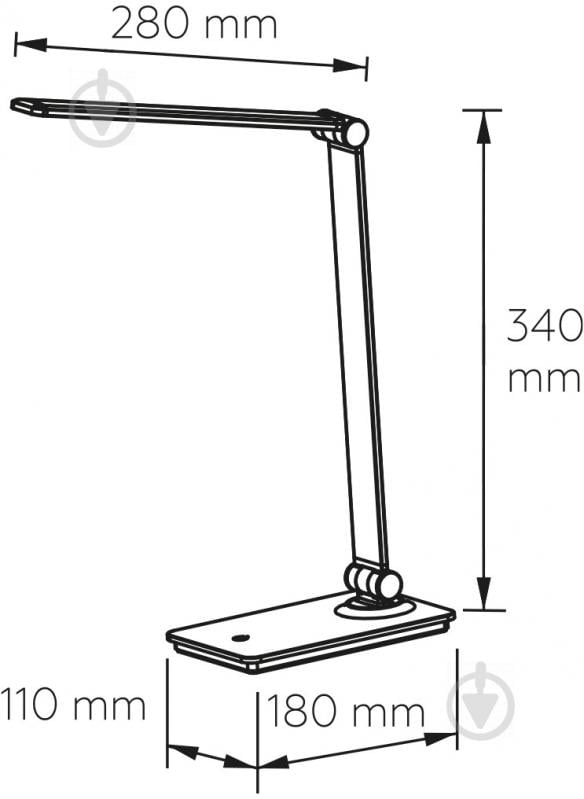 Настольная лампа офисная Eurolamp LED-TLG-3(wh) 5 Вт белый - фото 3