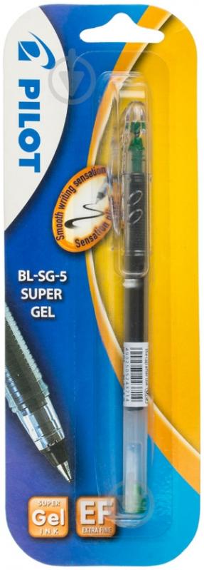 Ручка гелева Pilot SUPER GEL SG-5-G зелена - фото 3