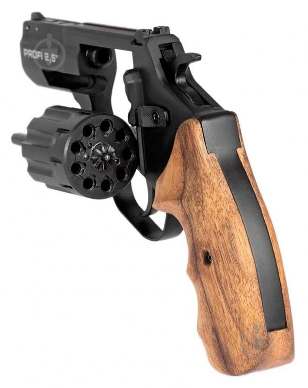 Револьвер Zbroia Флобера PROFI-2.5" (чорний / дерево) - фото 6 Револьвер Zbroia Флобера PROFI-2.5" (чорний / дерево) - фото 6