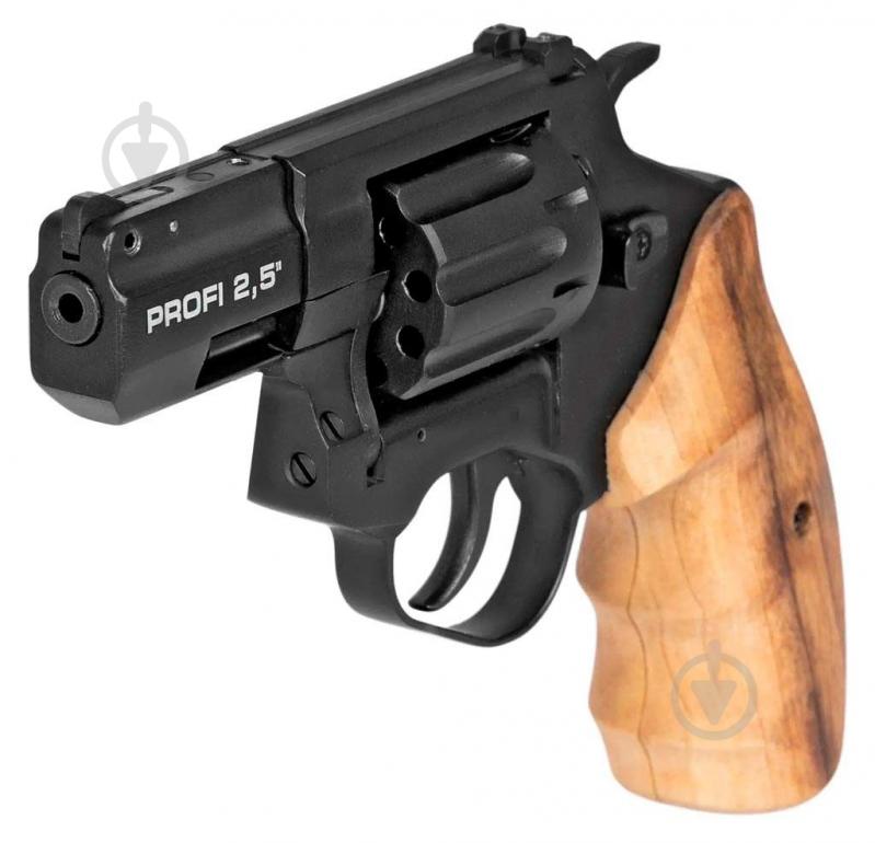 Револьвер Zbroia Флобера PROFI-2.5" (чорний / дерево) - фото 5 Револьвер Zbroia Флобера PROFI-2.5" (чорний / дерево) - фото 5