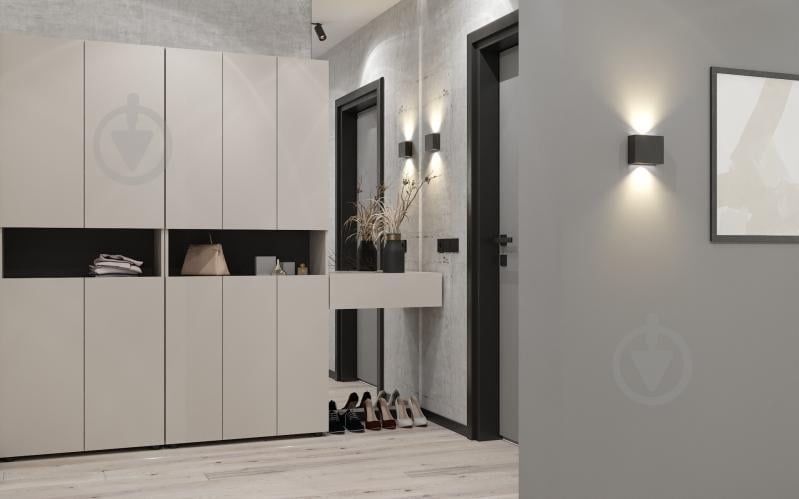 Шафа Metkas Home MB001 6д ЛДСП 2130х900х350 мм білий сніг / білий сніг - фото 6