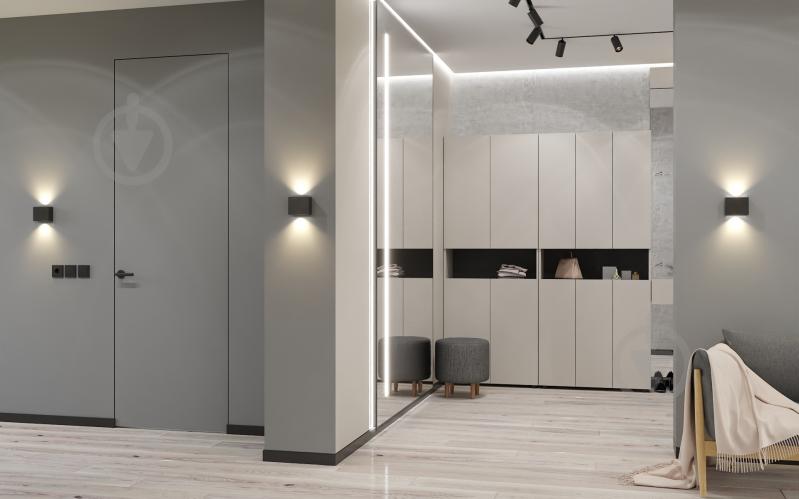 Шафа Metkas Home MB001 6д ЛДСП 2130х900х350 мм білий сніг / білий сніг - фото 7