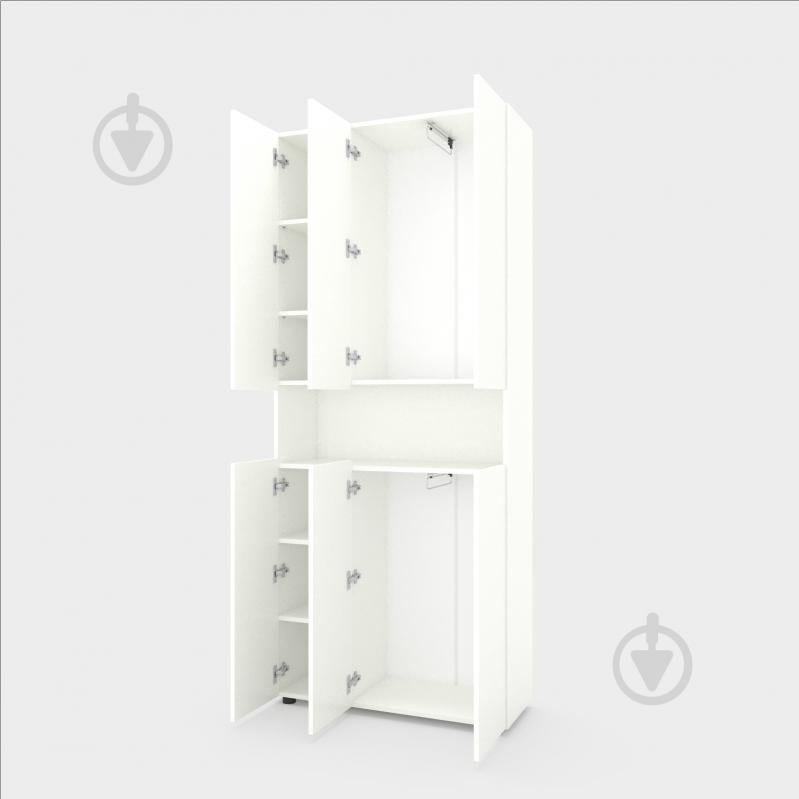 Шафа Metkas Home MB001 6д ЛДСП 2130х900х350 мм білий сніг / білий сніг - фото 2
