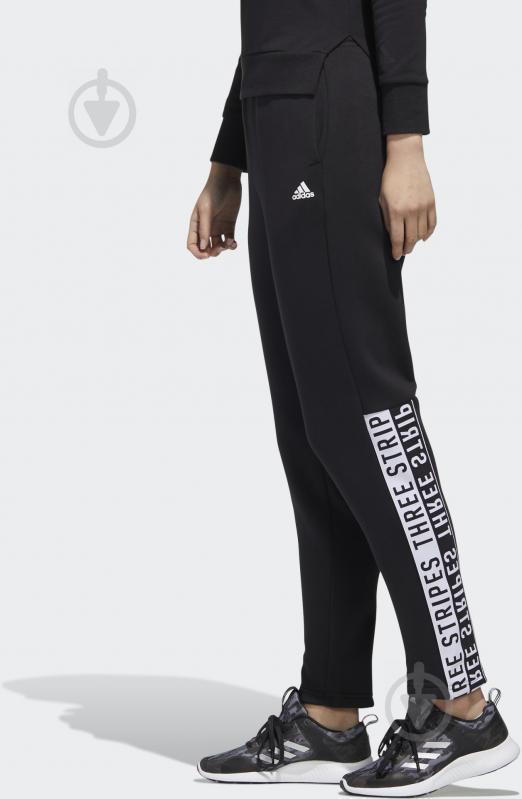 Брюки Adidas W MHS WORD PNT GF6938 р. L черный - фото 2