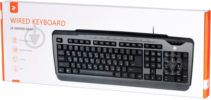 Клавиатура 2E Мультимедийная (2E-KM1010UB) Gray black - фото 7 Клавиатура 2E Мультимедийная (2E-KM1010UB) Gray black - фото 7