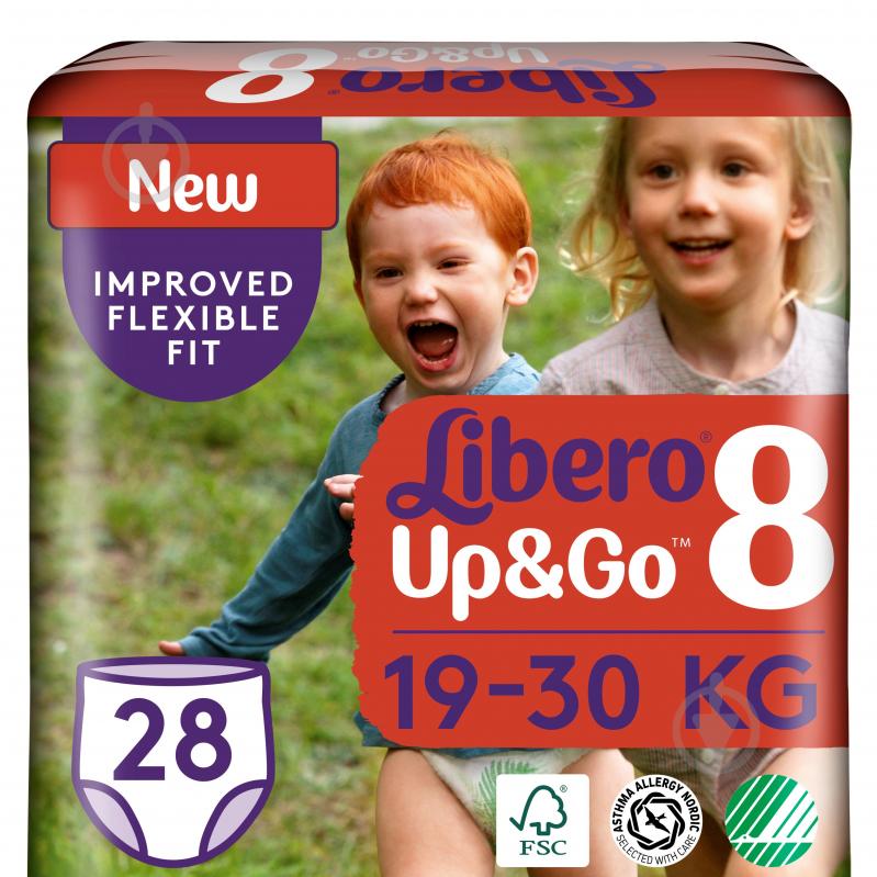 Підгузки-трусики Libero Up&Go 8 19-30 кг 28 шт. - фото 1