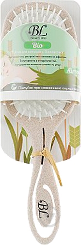 Щетка для волос Beauty Line Beauty Line Bio 417001 бежевый - фото 1 Щетка для волос Beauty Line Beauty Line Bio 417001 бежевый - фото 1