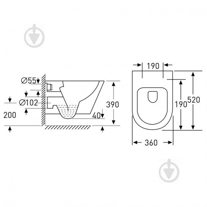 Комплект инсталляции VOLLE Master с кнопкой хром и унитаз Nemo Rimless 13-17-316 + 141515 - фото 3