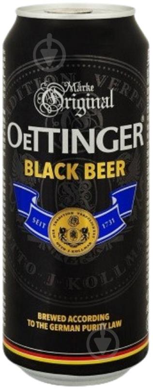 Пиво Oettinger Black beer 500 мл - фото 1