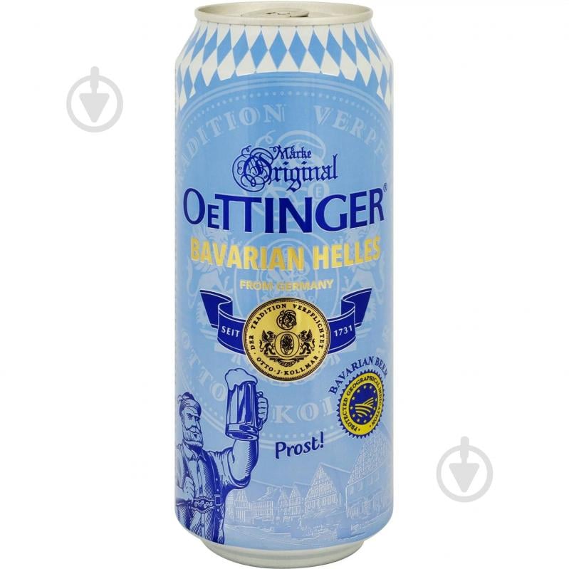 Пиво Oettinger Bavarian Helles 500 мл - фото 1