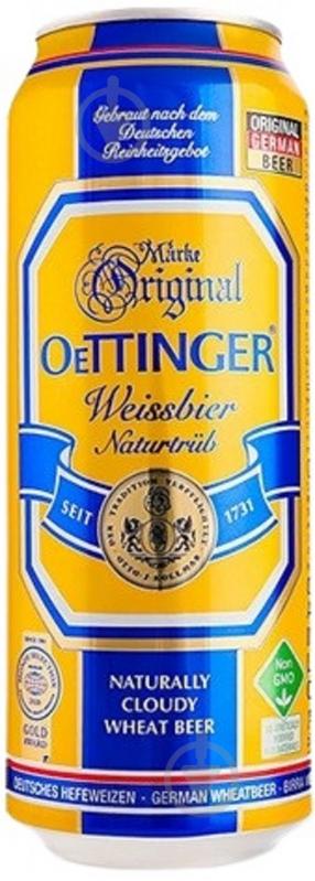 Пиво Oettinger Weissbier 500 мл - фото 1