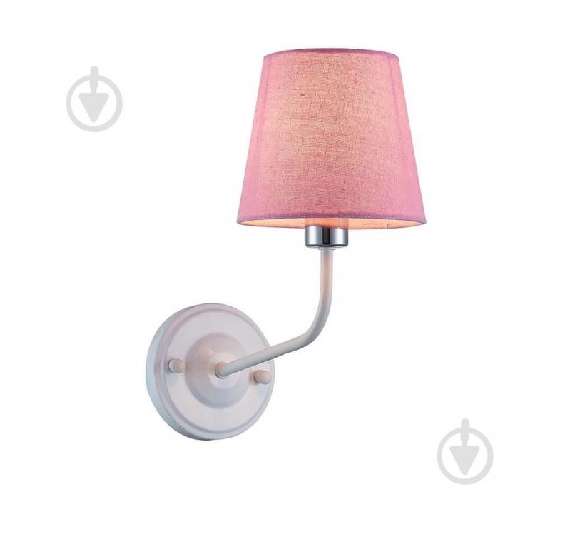 Бра Candellux YORK 1x60 Вт E14 білий/рожевий 50401103 - фото 1