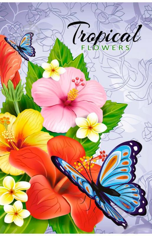 Блокнот тропические цветы Аркуш - фото 1