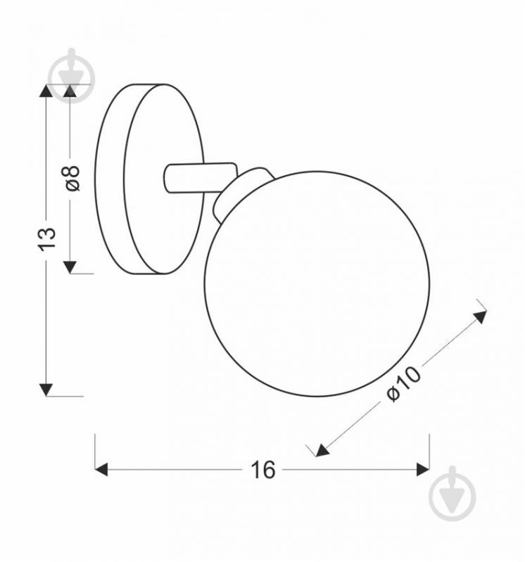 Бра Candellux Rodia 1x40 Вт G9 бурштиновий/латунь 91-16515 - фото 5