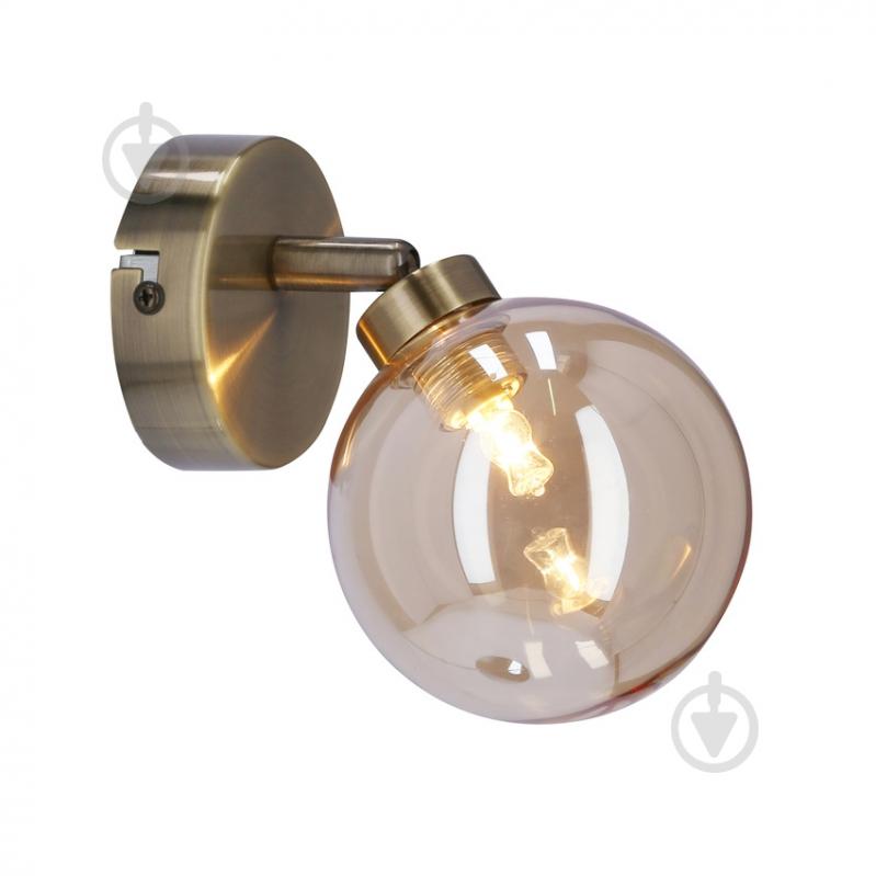 Бра Candellux Rodia 1x40 Вт G9 бурштиновий/латунь 91-16515 - фото 3