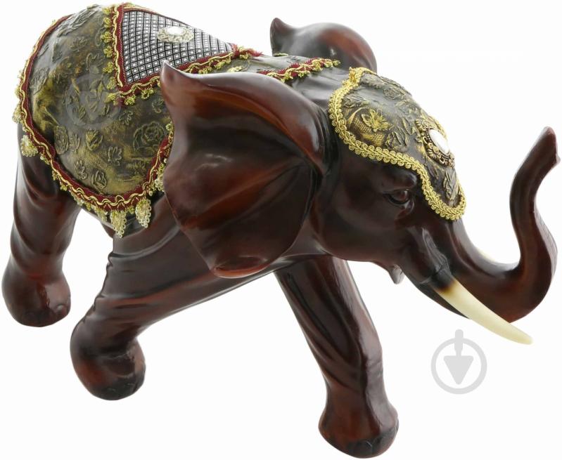 Фігурка слон індійський A0528M 37х25 см золотий - фото 1 Фігурка слон індійський A0528M 37х25 см золотий - фото 1