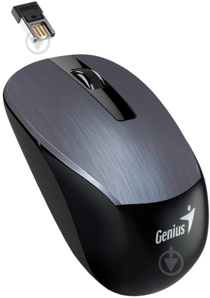 Мышь Genius NX-7015 WL Iron Grey black/grey - фото 3