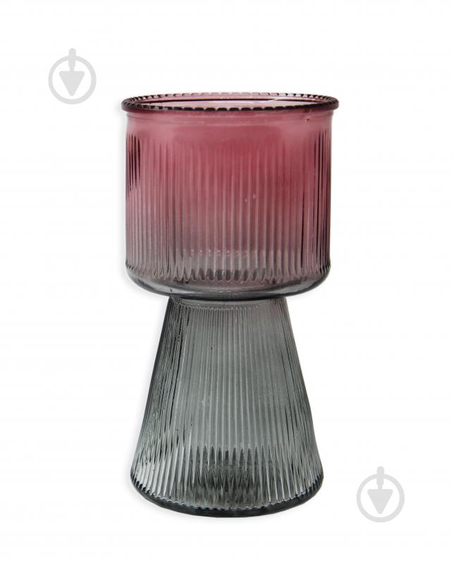 Ваза скляна CRYSTAL Juno 19 см червоно-сіра 83230818_YBCG-230818-7/1 - фото 1 Ваза скляна CRYSTAL Juno 19 см червоно-сіра 83230818_YBCG-230818-7/1 - фото 1