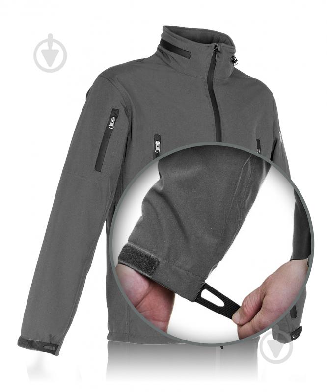 Куртка мужская демисезонная TORNADO Софтшел 42178-44-3 р.S серая - фото 2