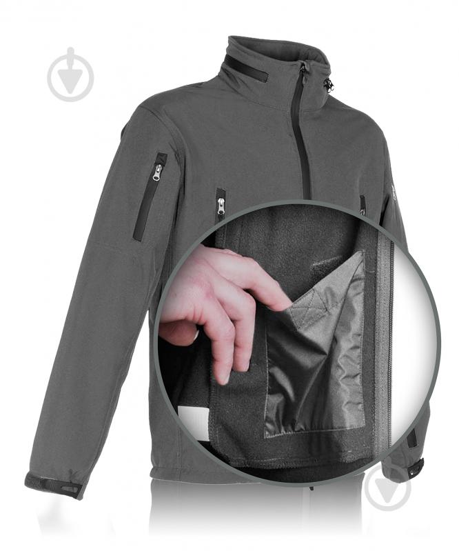 Куртка мужская демисезонная TORNADO Софтшел 42178-44-3 р.S серая - фото 3