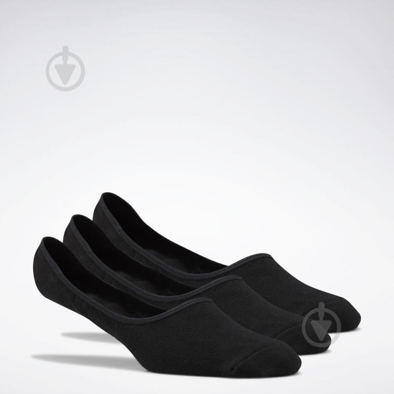 Носки Reebok TE INVISIBLE SOCK FQ5313 р.S черный 3 шт. - фото 1