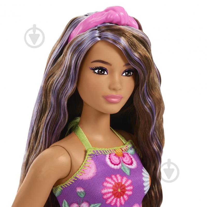 Кукла Barbie "Модница" – яркие цветы JJN57 - фото 3