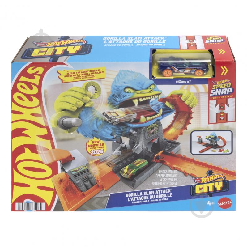 Трек Hot Wheels "Атака злой гориллы" JHL92 - фото 5