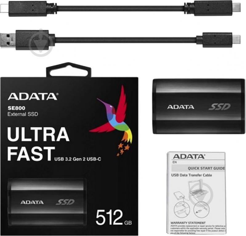 SSD-накопитель ADATA SE800 512GB Portable USB Type-C (ASE800-512GU32G2-CBK) - фото 6 SSD-накопитель ADATA SE800 512GB Portable USB Type-C (ASE800-512GU32G2-CBK) - фото 6