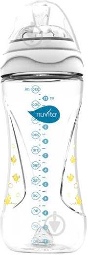 Пляшечка Nuvita Mimic 330 мл NV6050White - фото 1