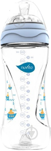 Пляшечка Nuvita Mimic 330 мл NV6050Blue - фото 1