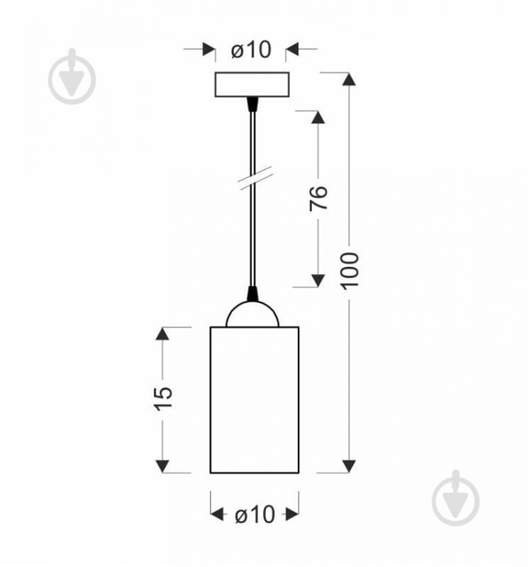 Люстра підвісна Candellux Bistro 1xE27 чорний/бурштиновий 31-00569 - фото 5