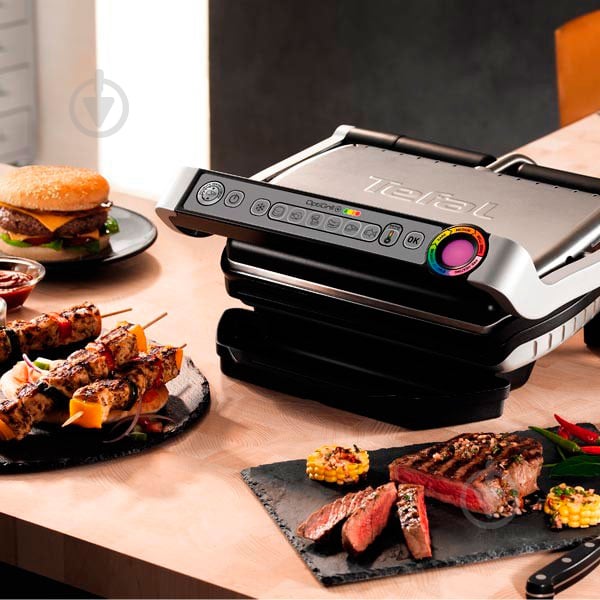 Гриль-барбекю Tefal OptiGrill+ GC712D34 - фото 13