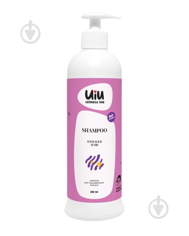 Шампунь UIU для відновлення та захисту пошкодженого волосся 300 мл - фото 1
