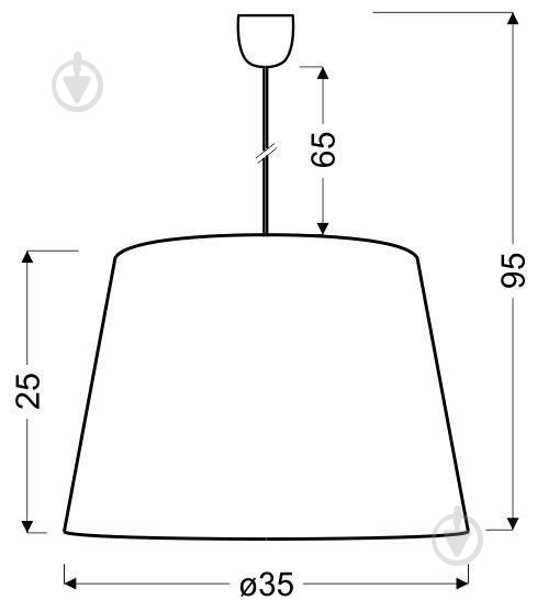 Люстра подвесная Candellux SWEET 1x60 Вт E27 розовый/белый 31-07179 - фото 2