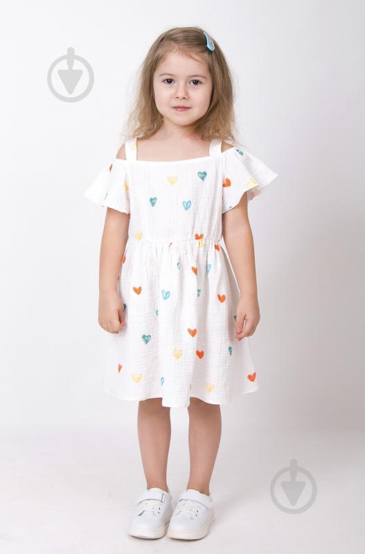 Платье Mevis 01 р.98 молочный - фото 1 Платье Mevis 01 р.98 молочный - фото 1