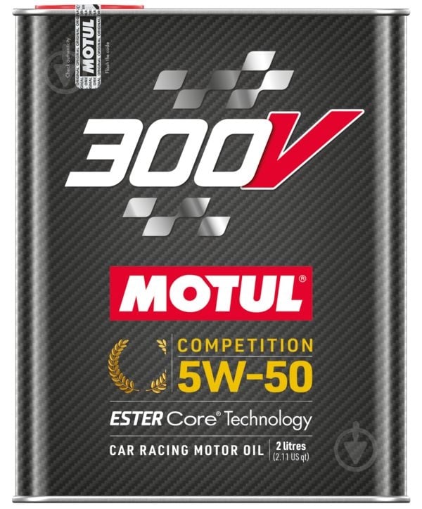 Моторна олива синтетична Motul 300V Competition SAE 5W-50 2 л (826702) - фото 1 Моторна олива синтетична Motul 300V Competition SAE 5W-50 2 л (826702) - фото 1