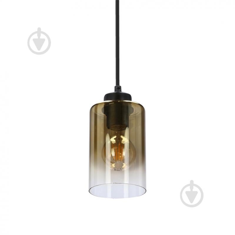 Люстра подвесная Candellux Aspra 1x60 Вт Е27 черный/янтарный 31-16256 - фото 3