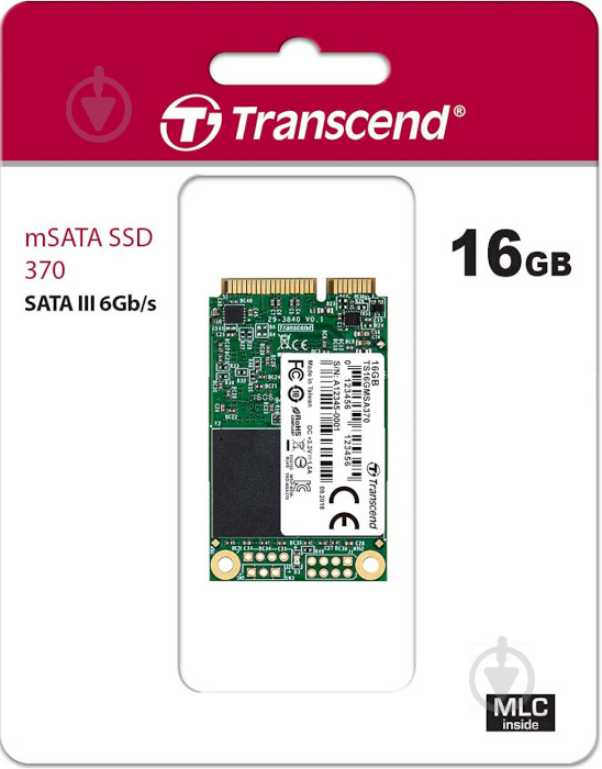 SSD-накопичувач Transcend 16GB Mini-SATA SATA MLC (TS16GMSA370) - фото 2