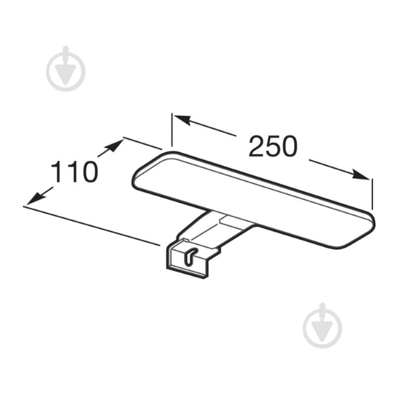 Подсветка для зеркал ROCA Victoria Basic LED 6 Вт - фото 2