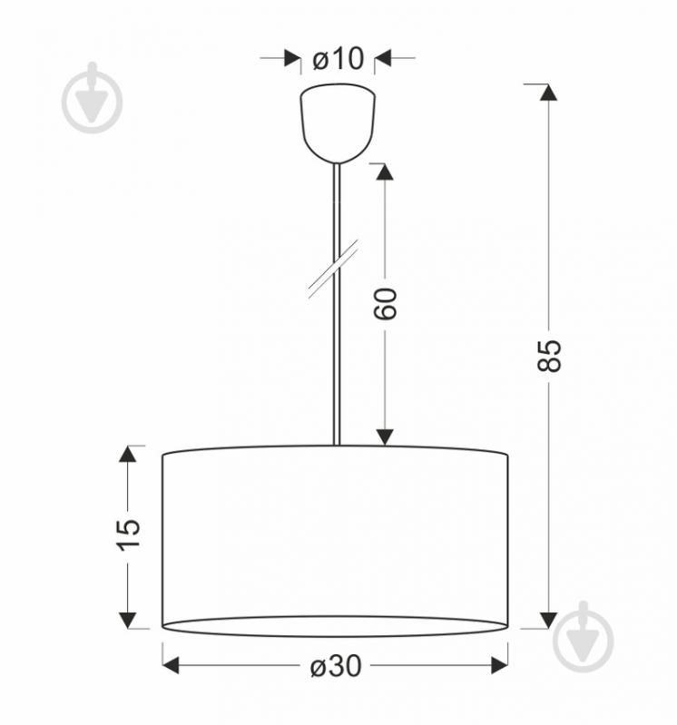 Люстра підвісна Candellux Papirus 1x60 Вт E27 білий/бежевий 31-17956 - фото 3