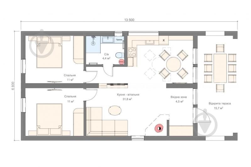 Модульный дом BM92 Budmall Комфорт - фото 2