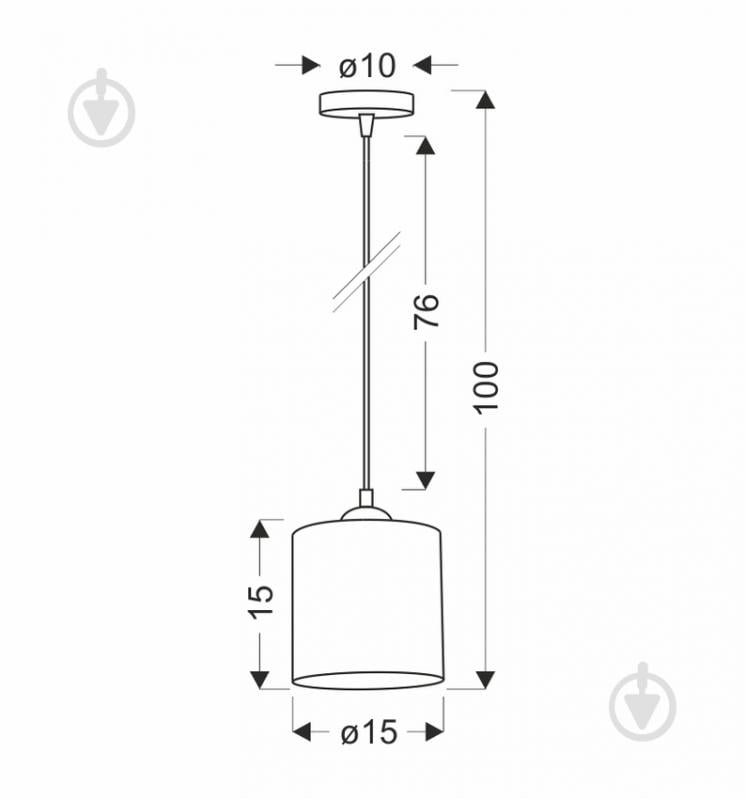 Люстра подвесная Candellux Legno 1x40 Вт E27 черный/коричневый 31-18311 - фото 3